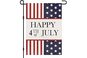 Happy 4th of July Patriotic Garden Flag - Let Freedom Ring Decorations...
