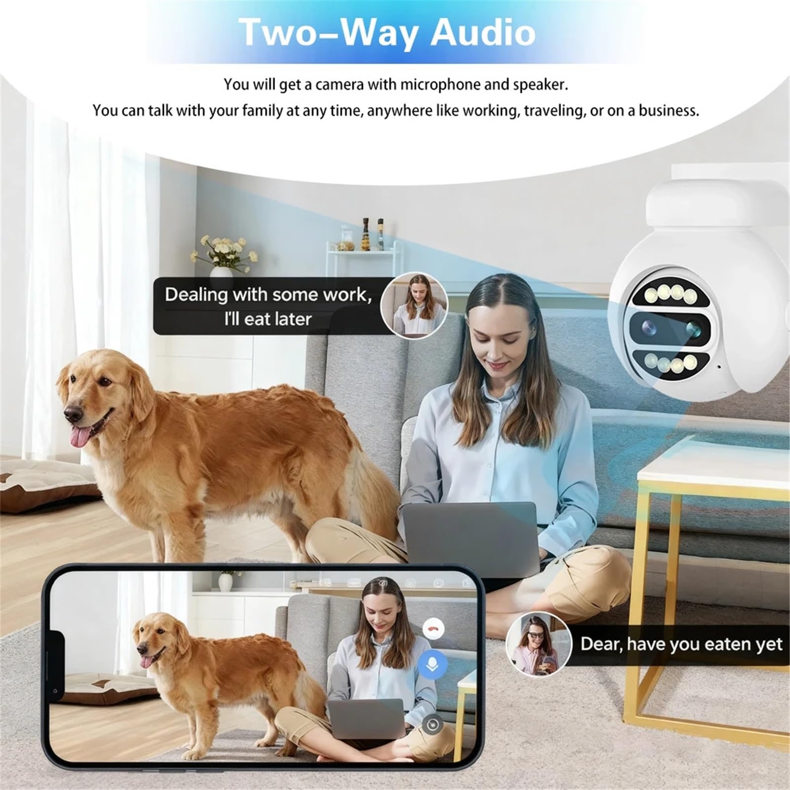 Kamera bezpieczeństwa, 8MP 4K 8X Zoom cyfrowy podwójny obiektyw POE kamera PTZ dwukierunkowe audio IP66 wodoodporne kamery bezpieczeństwa monitoring CCTV IP(8MP POE IP Camera)