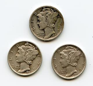 1941 Various Mint Marks Mercury Various Grades - coolthings.us