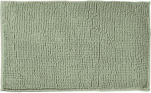 Douceur d'Intérieur, Tapis de Bain (45 x 75 cm) Sweety Sauge, Microfibre Unie