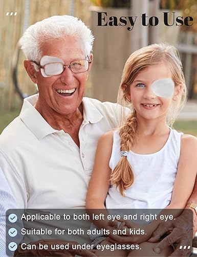 Miniatura 3 de 20 parches adhesivos para los ojos para niños, parche médico desechable transpirable para ambliopía ojo perezoso, vendajes adhesivos sin látex para