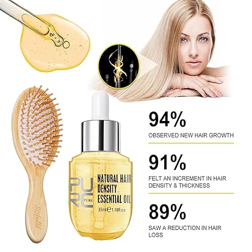 Miniatura 5 de Sofmild Aceite esencial para el crecimiento del cabello, juego de cepillos para el cabello con suero para el crecimiento del cabello para cabello