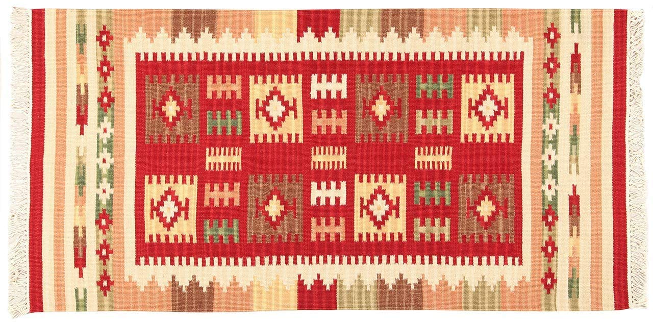 Kilim original fait main pour salon chaleureux bohème chic 180x120