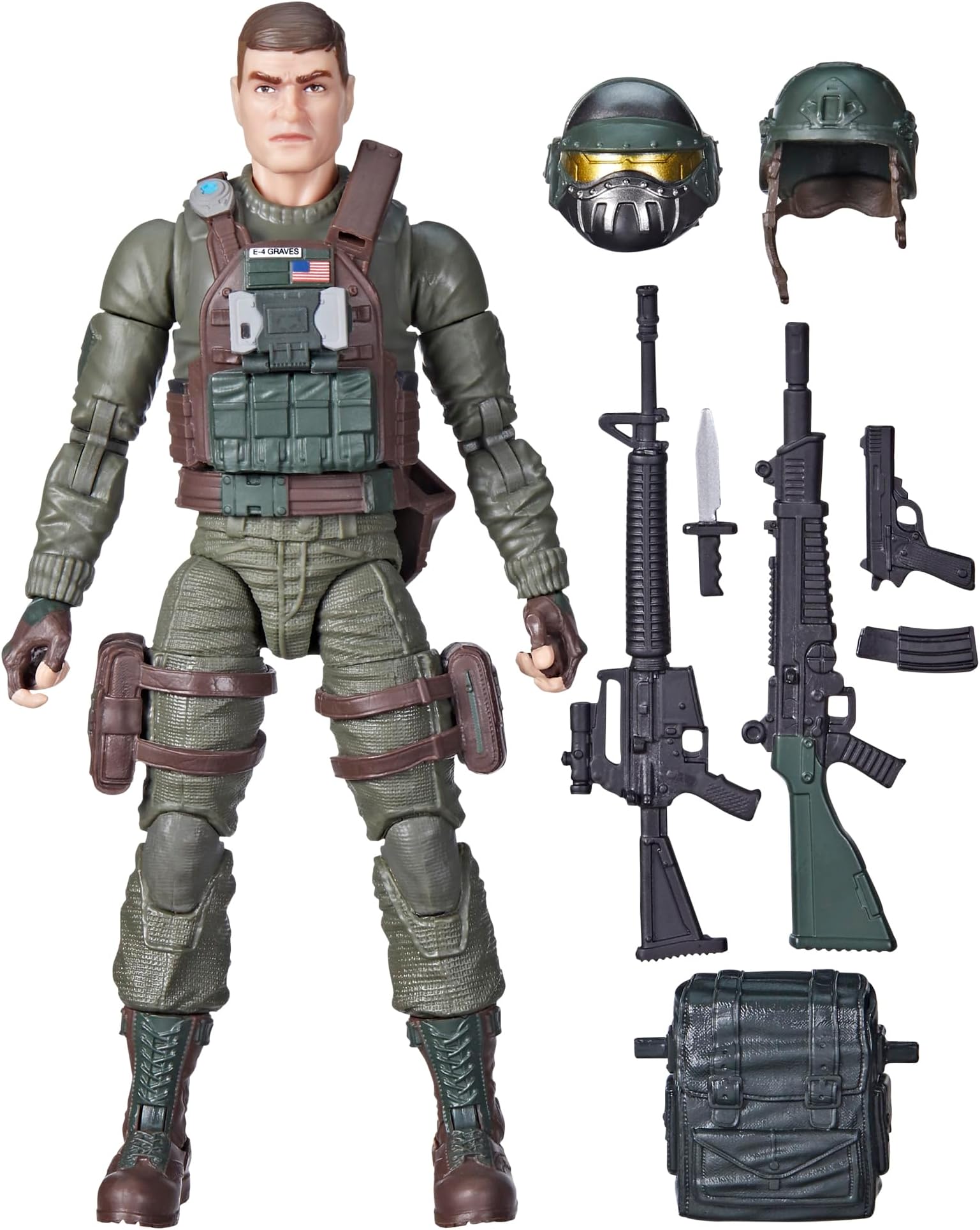G.I. Joe Classified Series Robert Grunt Graves,Collectible Action Figure,87,6-Inch Action Figures for Boys & Girls,with 8 Accessories