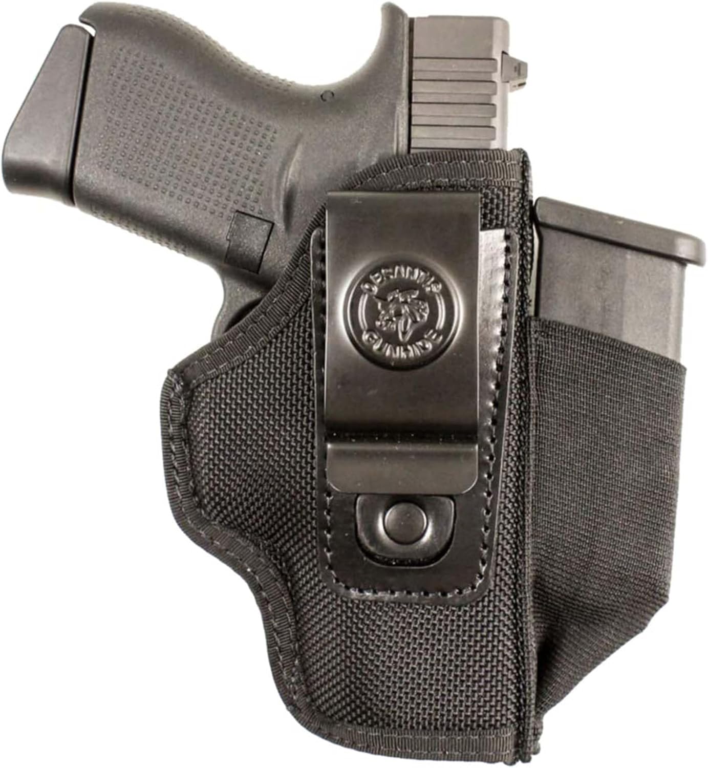 Desantis Pro Stealth IWB Holster - Conceal Carry Holster, Fits Most Large Frame Double Action & Semi Autos Up to a 4" Barrel, Glock 17/19, FN 509, S&W M&P 9/40 4.25"- Ambidextrous, Black