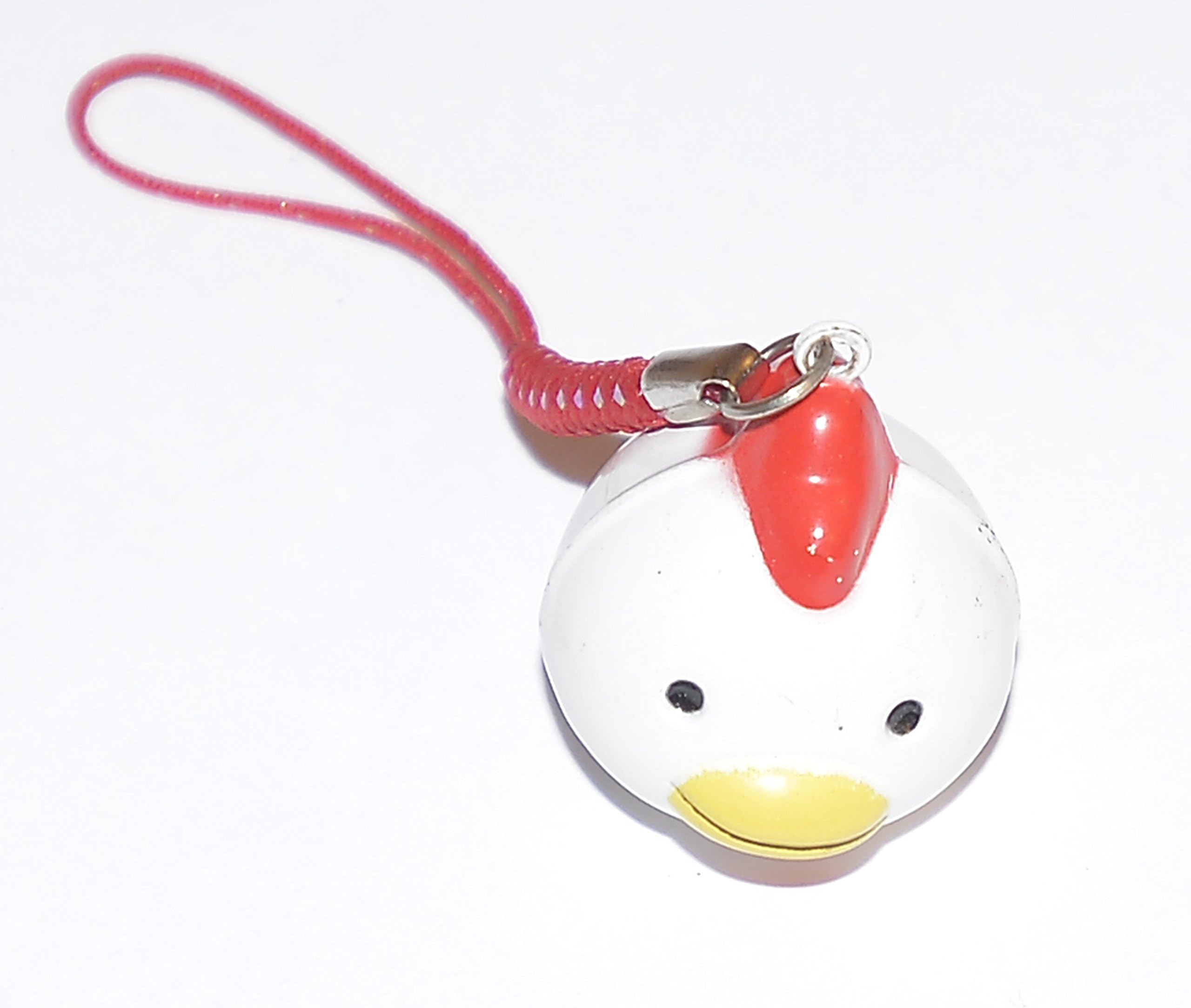 Japanese lucky animal big little happy chicken bell mobile phone charm ( for good luck,wealth and prosperity)