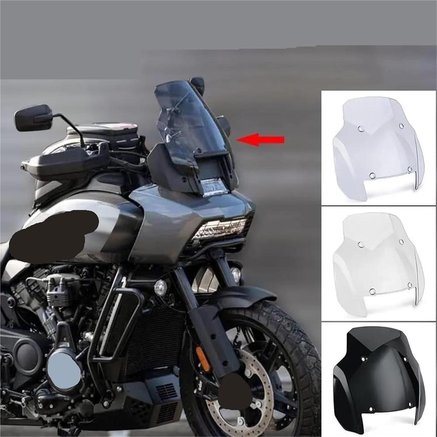 オートバイのフロントガラス 用のパン用 アメリカ1250 1250S PanAmerica1250 S 2021 2022 フロント