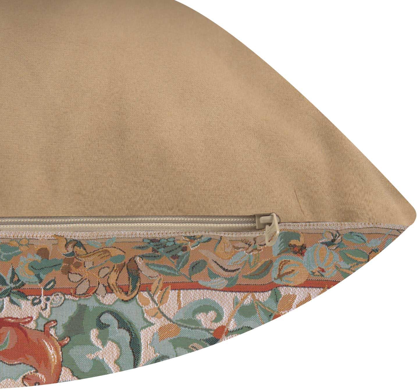 Charlotte Home Furnishings Decorative Pillow Covers for Couch 19x19 in Tapestry Throw Pillow Cover for Living Room Decor Aristoloches Light Floral Pillow Covers European Soft Cotton Jacquard Woven