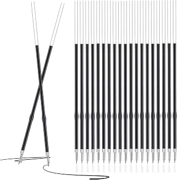 Black Pen Refills 0.7mm Medium Ballpoint Biro | Pack of 10