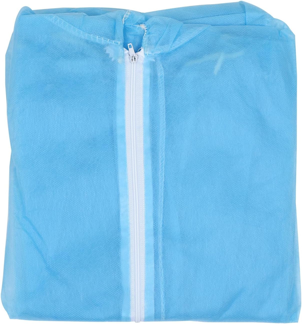 MAGICLULU Disposable Protective Suit with Long Elastic Waistband, Blue Nonwoven Material Coverall for Cleaning and Paint Spraying Operations, Excellent Insulating Properties Workwear