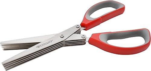 Miniatura 2 de Westcott Tijera trituradora multiusos de 8 pulgadas, color rojo
