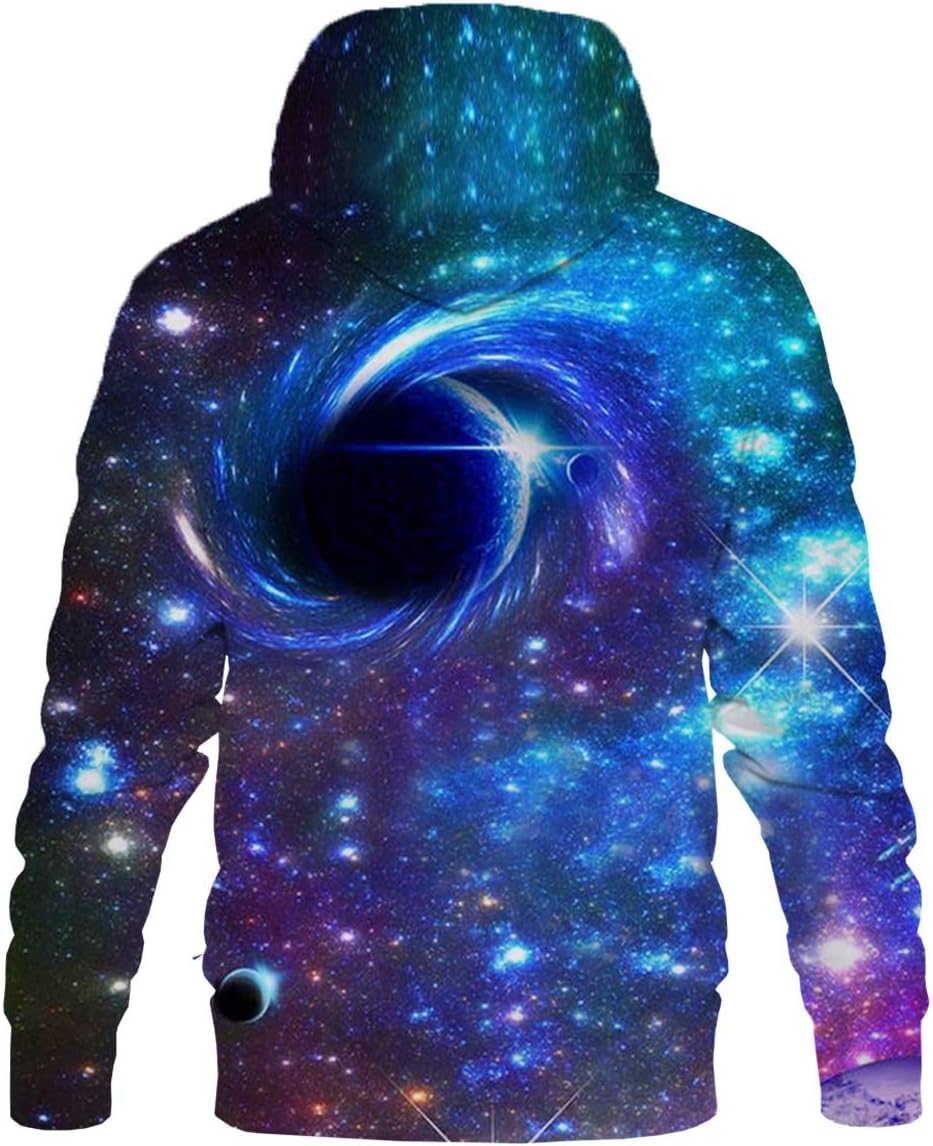 Hgvoetty Unisex 3D Novelty Hoodies for Men Women Cool Graphic Pullover Sweatshirts with Pockets