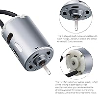 Vista 3 de 2 piezas de 12 V, motor de ventilación RV eje D, motor de ventilador de escape, cámper, compatible con Heng's, Elixir, Ventline, Jensen y similares