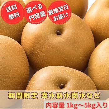 Amazon.co.jp: 【MSKSHOP】梨 なし 産地厳選 幸水梨 新水梨 南