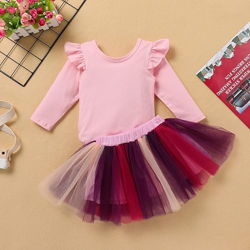 Miniatura 3 de IMEKIS Disfraz de bruja para niñas pequeñas, disfraz de Halloween, falda tutú, disfraz de cosplay, fiesta de cumpleaños, sesión de fotos