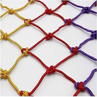 HCQW Cargo net Climbing Kids Colorful Climbing Net Multi-Purpose Safety Nets Rope Ladder Net for Indoor Outdoor Fence Decoration for Tree House,Obstacle Training (Size : 2 * 4m(6.6 * 12.12ft))