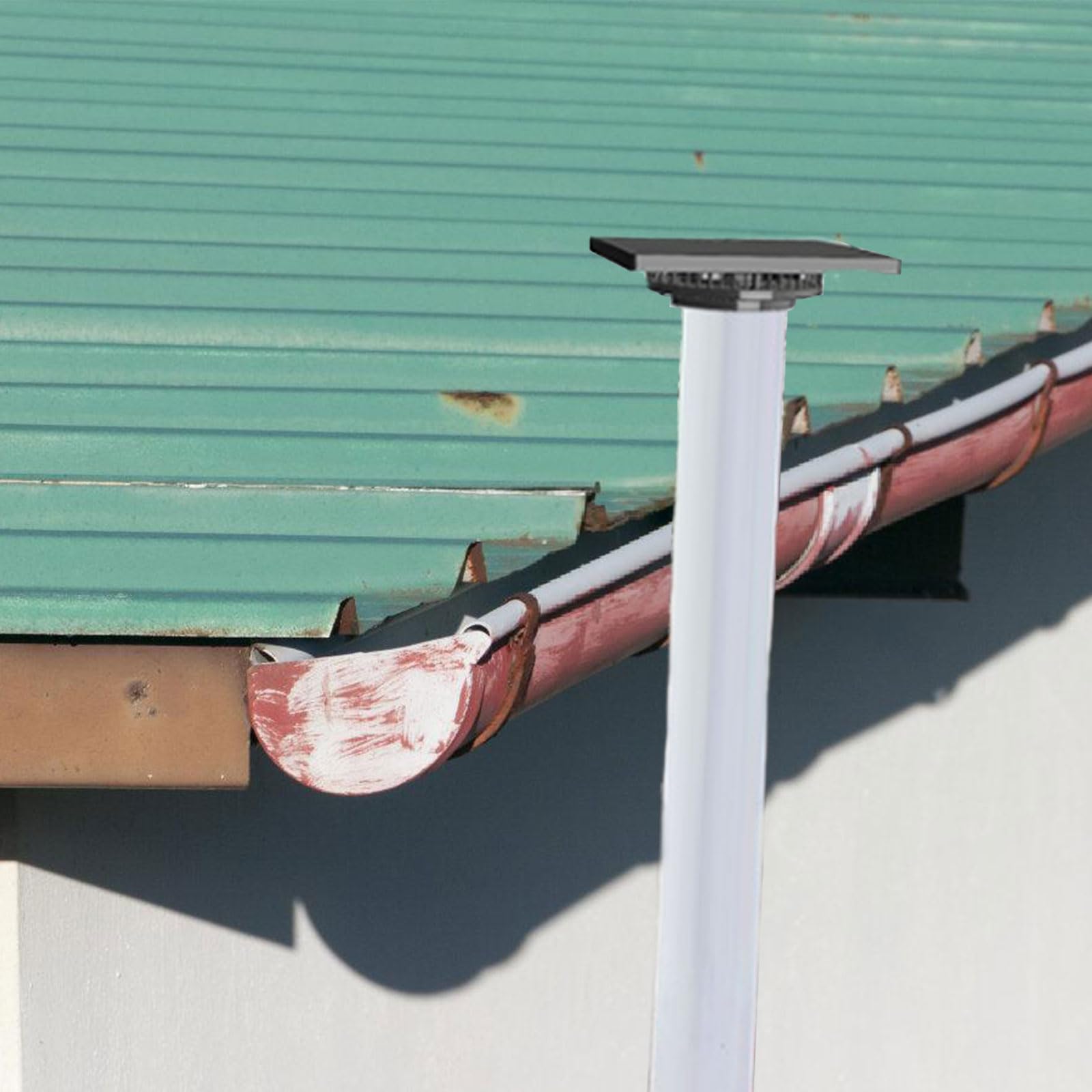 Solar-Abluftventilator mit 15-W-Panel-Dachlüftung, korrosionsbeständige Belüftung für Schuppen, Kabinen, Gewächshäuser, wetterfest, Metallgehäuse