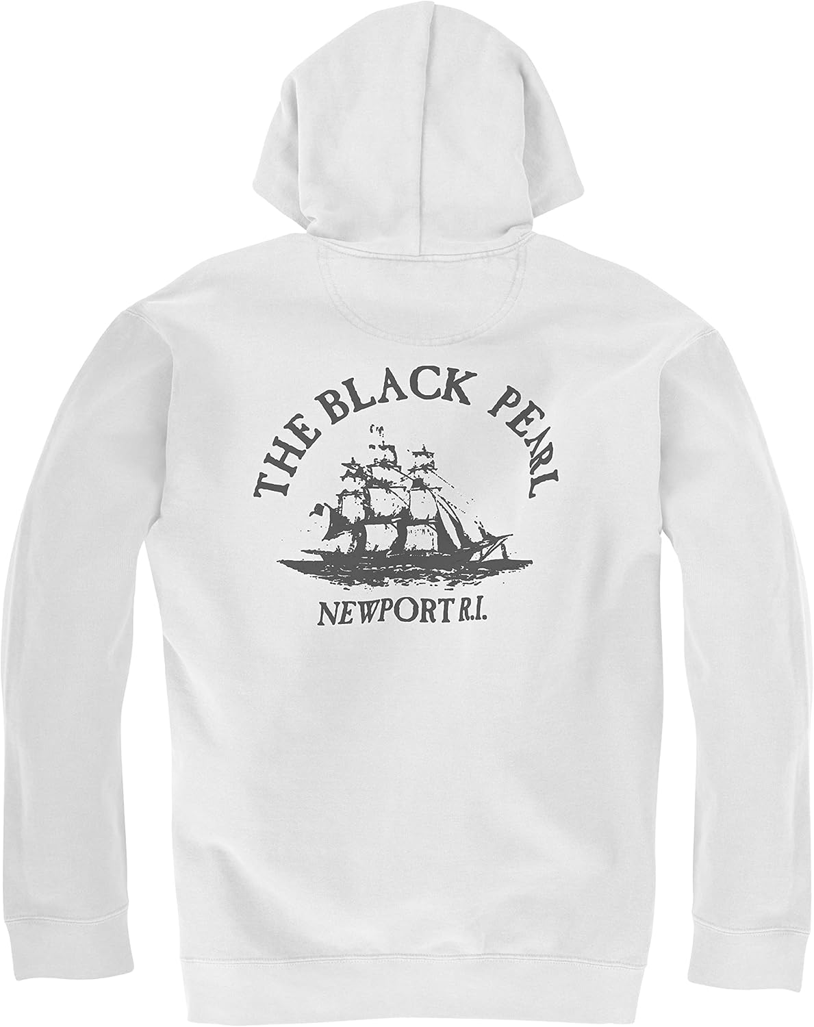 Black Pearl Hooded Sweatshirt - White