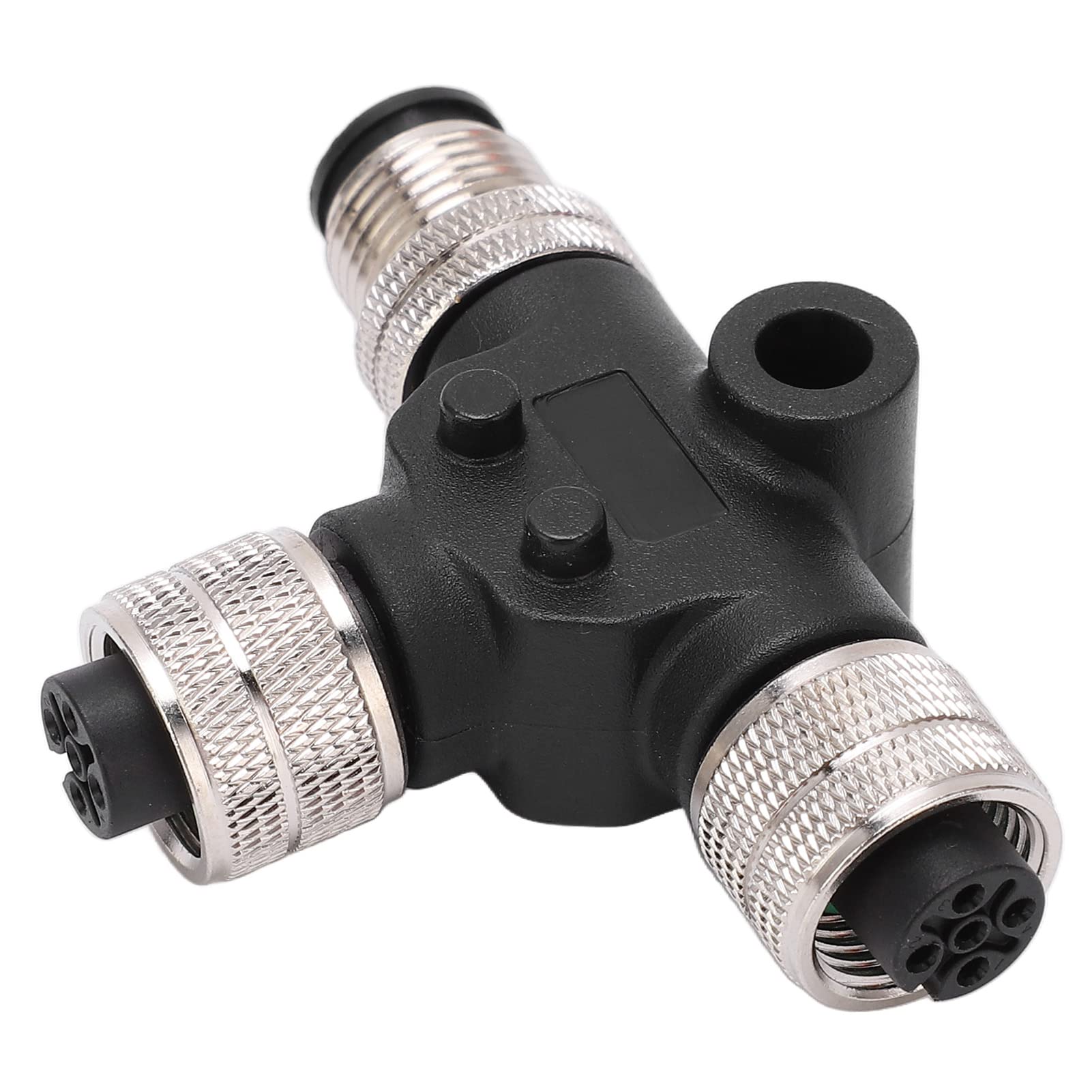 Connettore a T Adattatore Universale con Filettatura M12 Spina Splitter a 5 Pin IP67 Impermeabile per Cavo di Collegamento e Cavo di Rete NMEA 2000