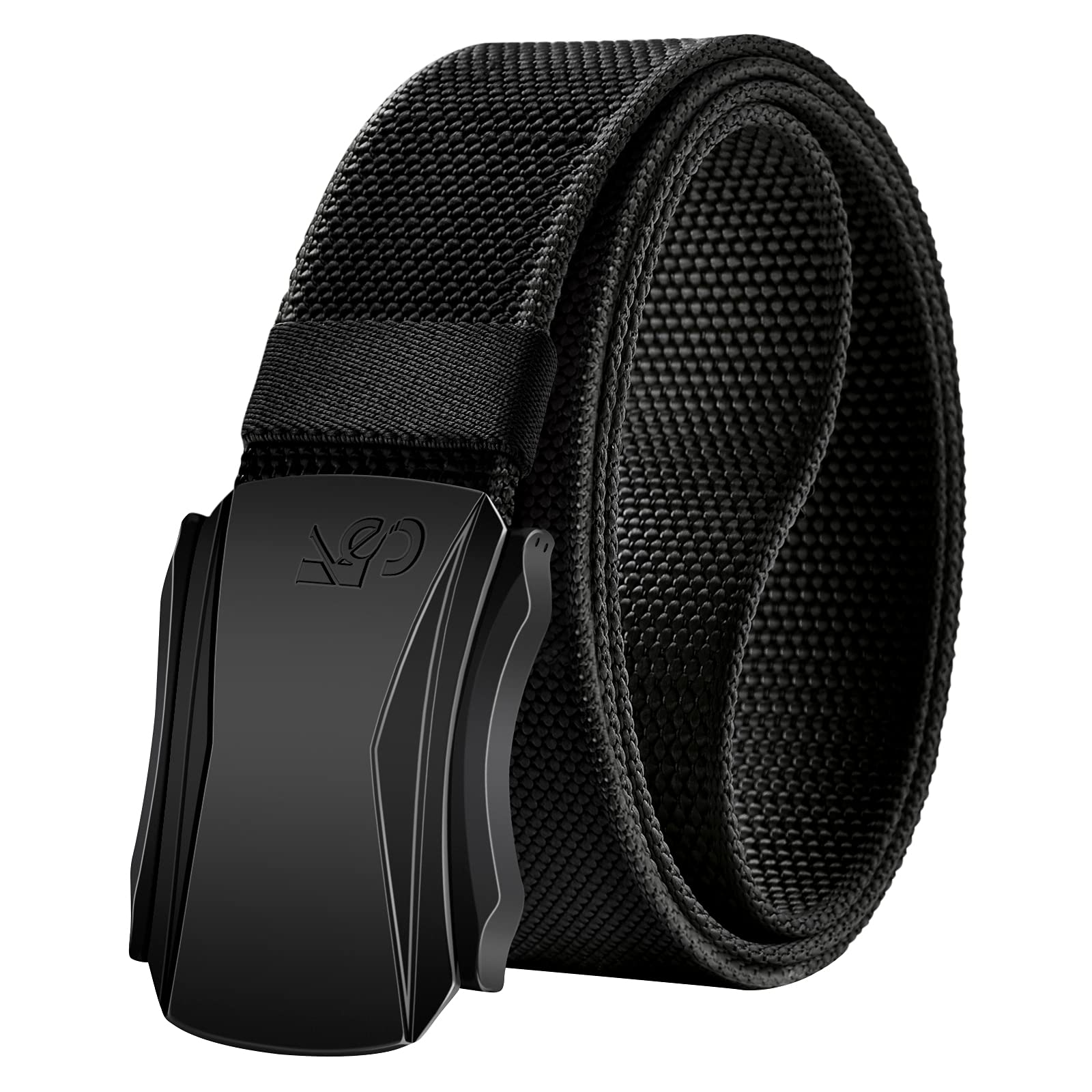 メンズベルト、KEMISANTミリタリータクティカルストレッチウェブナイロンベルト、ハイキングハンティングジーンズパンツ1.5インチ、交換可能