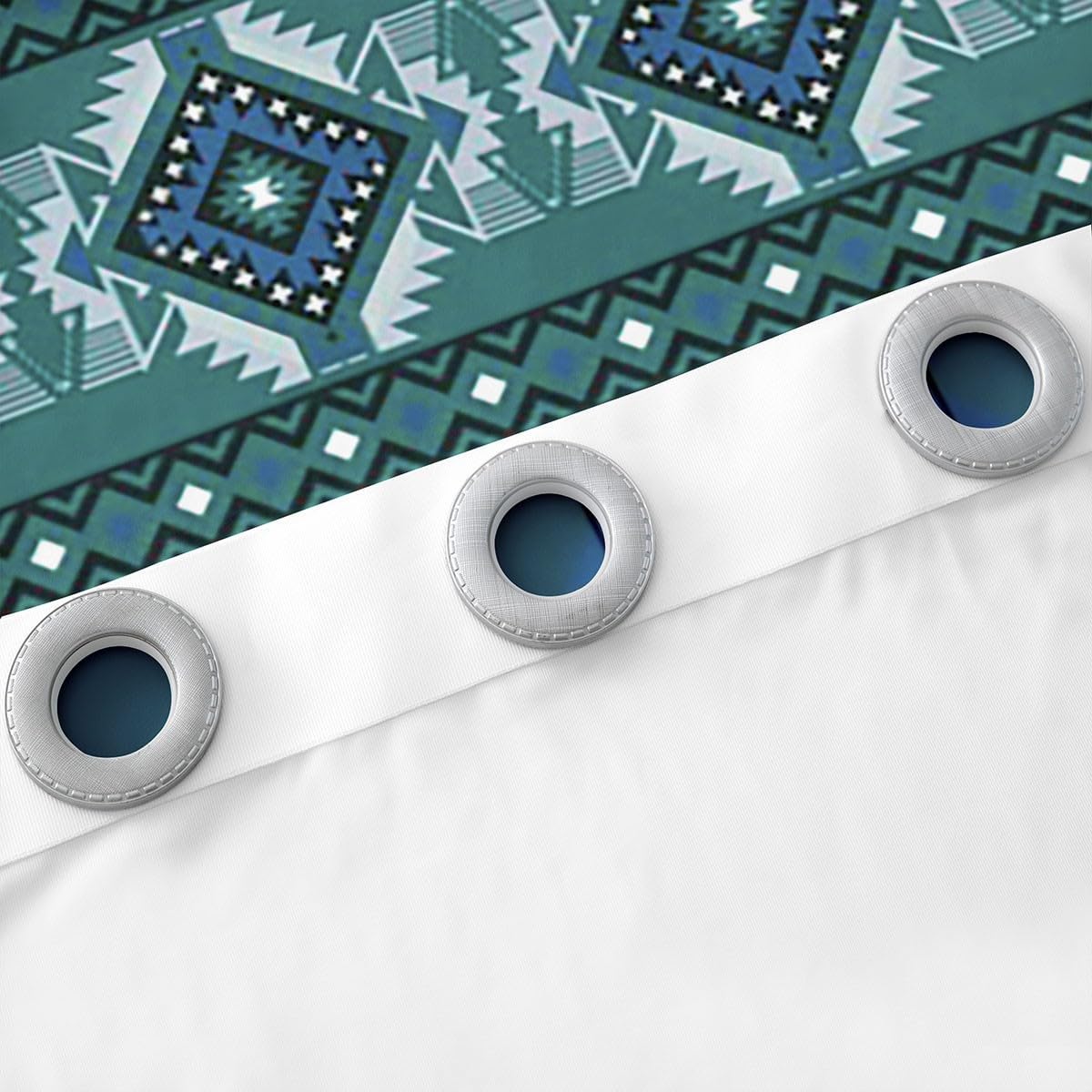 Erosebridal Southwestern Window Treatments 2 Panels,42X90 Inch Exotic Aztec Curtain American Native Window Curtain for Western Bohemian Room Decor,Vintage Rustic Country Curtains Green and Brown