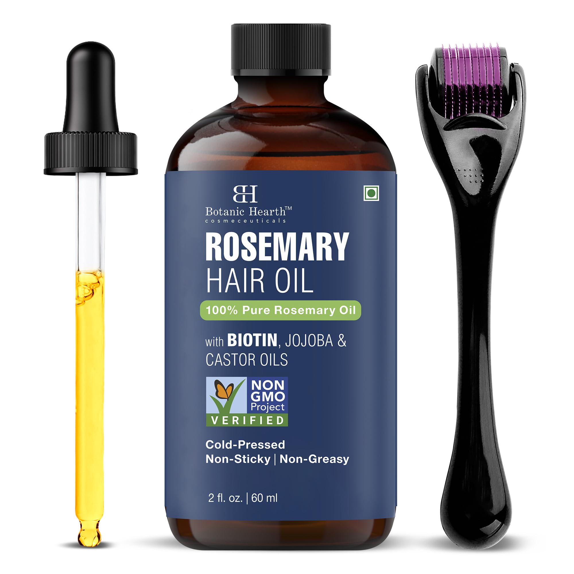 Botanic Hearth Rosemary Oil for Hair Growth Strengthening Biotin Jojoba Castor Hair Growth Oil for frizzy hair Dry