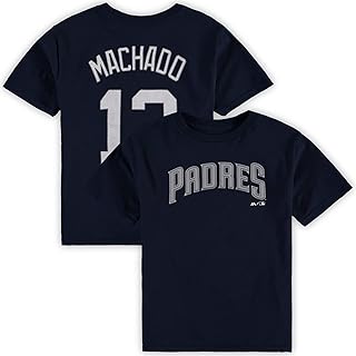 Manny Machado San Diego Padres #13 Navy Youth 8-20 Name and Number Player Jersey T-Shirt