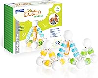 Vista 14 de Guidecraft Grippies Windows - Juego de 16 piezas, juguete magnético de construcción de agarre suave para niños pequeños