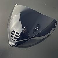 Vista 4 de IC-06 Escudos de casco para ICON Airflite Visor Faceshield parabrisas Sunshield Moto Accesorios (negro)