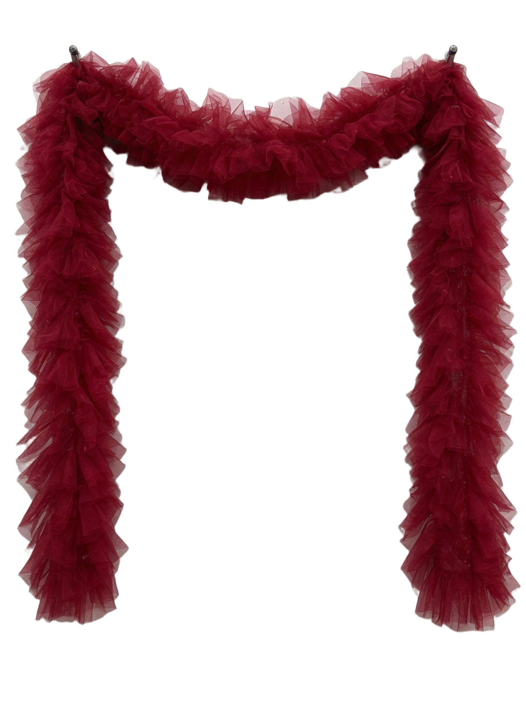 Unykaflor Tulle Boa Scarf Vintage Tulle Wrap, 1920s Flapper Costume Accessory for Women Party Wedding Halloween Stage Dress