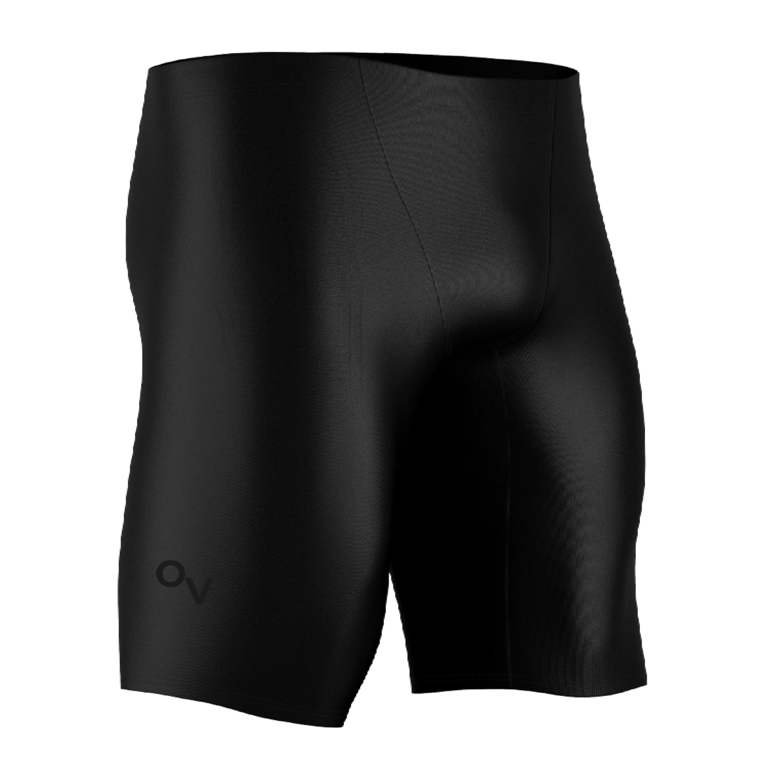 Onvous Men's Black - Black Logo Swim Jammers For | Athletic Swimwear Jammer | Jammer For Swimming | Swim Jammers - Black Logo - 34