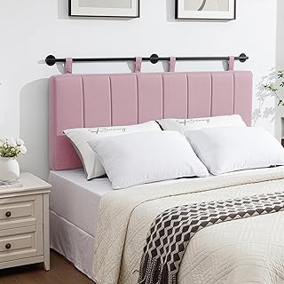 12 Pink Headboard Bedroom Ideas That Feel Playful but Chic 39 UEV Queen Headboard Only, Wall Mounted Hanging Upholstered Bed Head Boar...