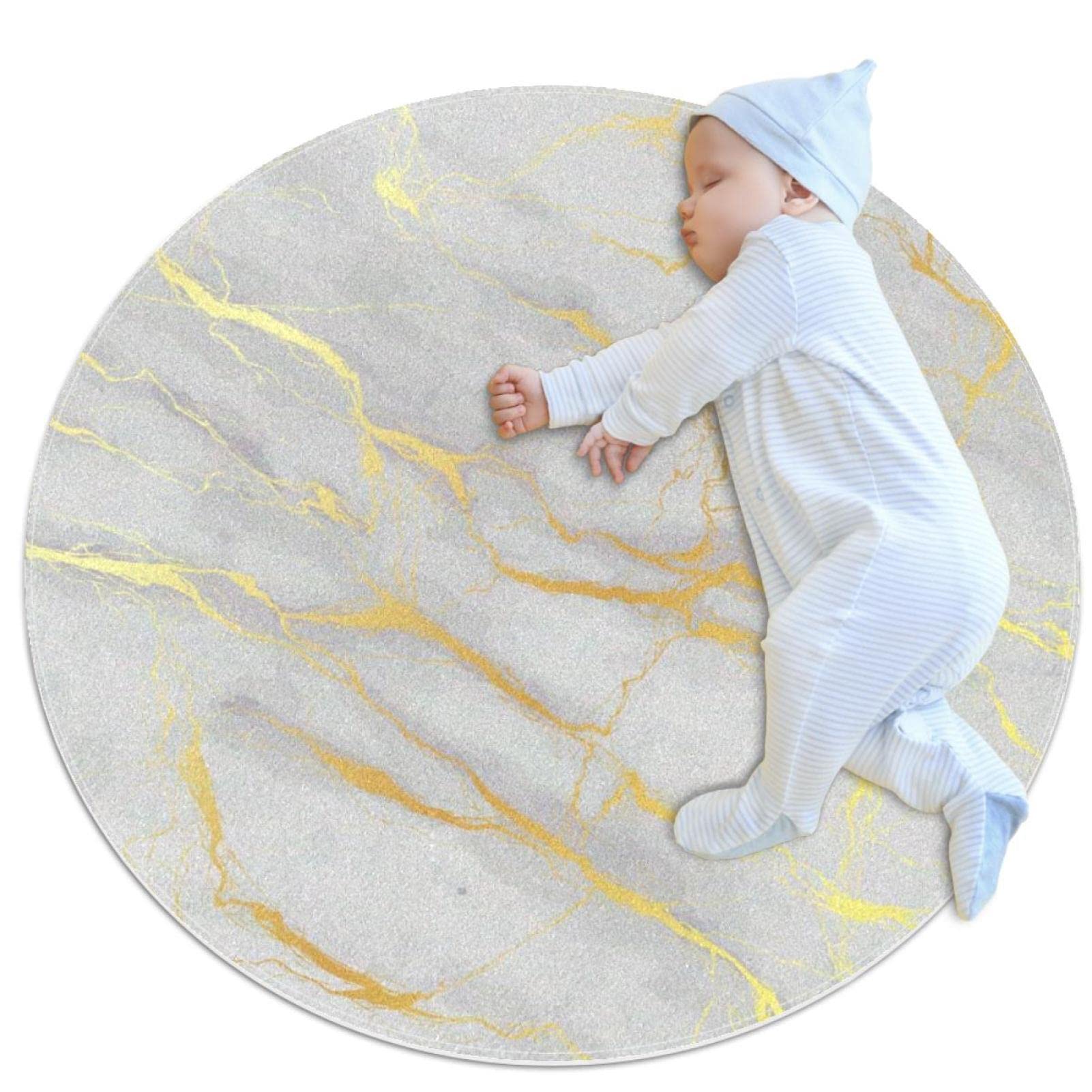 Alfombra infantil antideslizante redonda para proteger suelos y juegos de niños