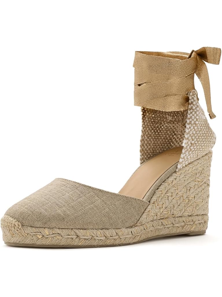 Gold CASTANER Carina 60mm Wedge Espadrille