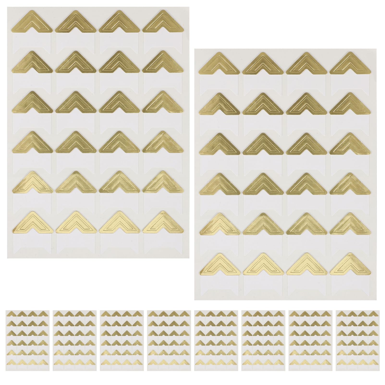 ULDIGI DIY Scrapbook Journal Stickers 10 Sheets Self Adhesive Photo Corners Corner Stickers for Scrapbooking Photo Album Decorative Holders