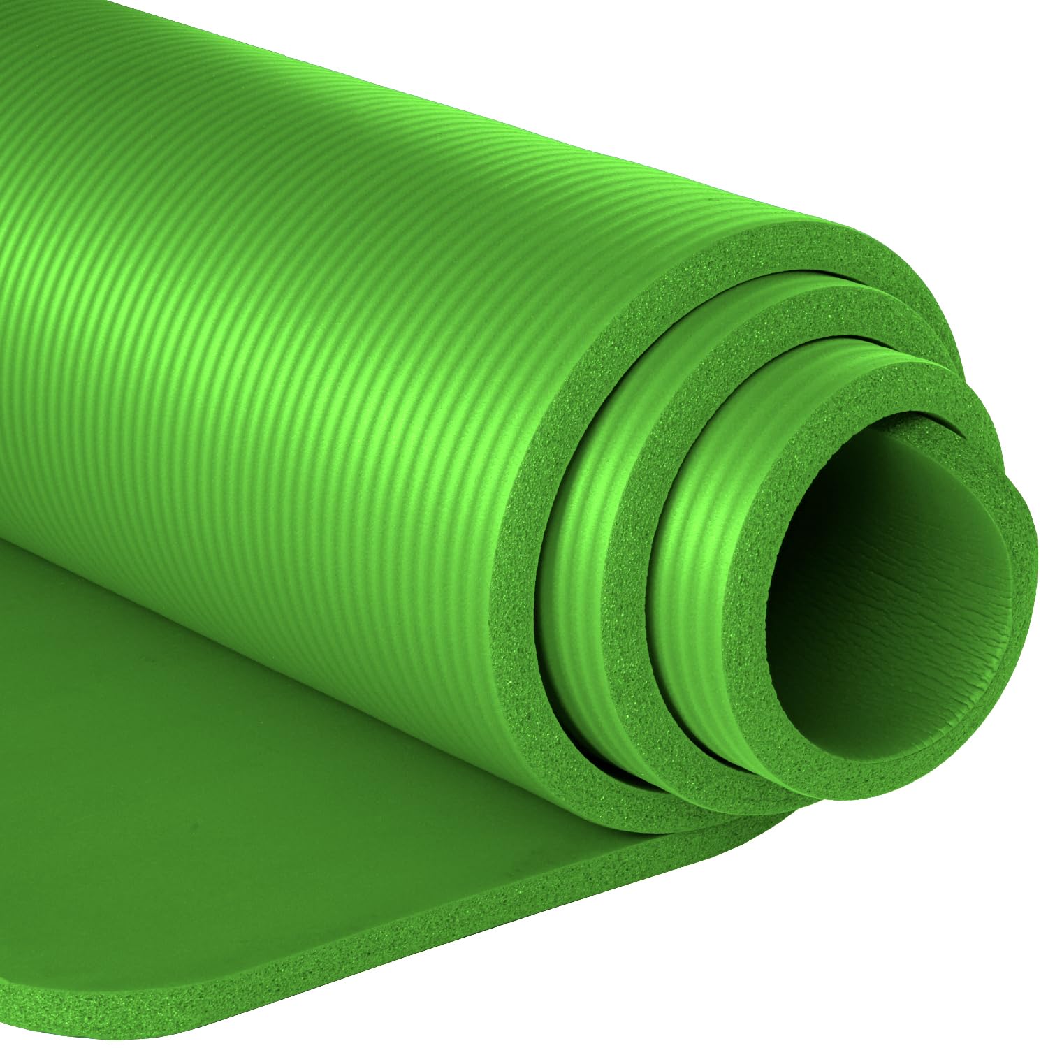 Yogamatte rutschfest 1,5 cm extra dick – Pilates Fitness Trainingsmatte mit Tragegurt – Sportmatte & Gymnastikmatte für Zuhause – 180 x 60 x 1,5cm – Gelenkschonende Matte