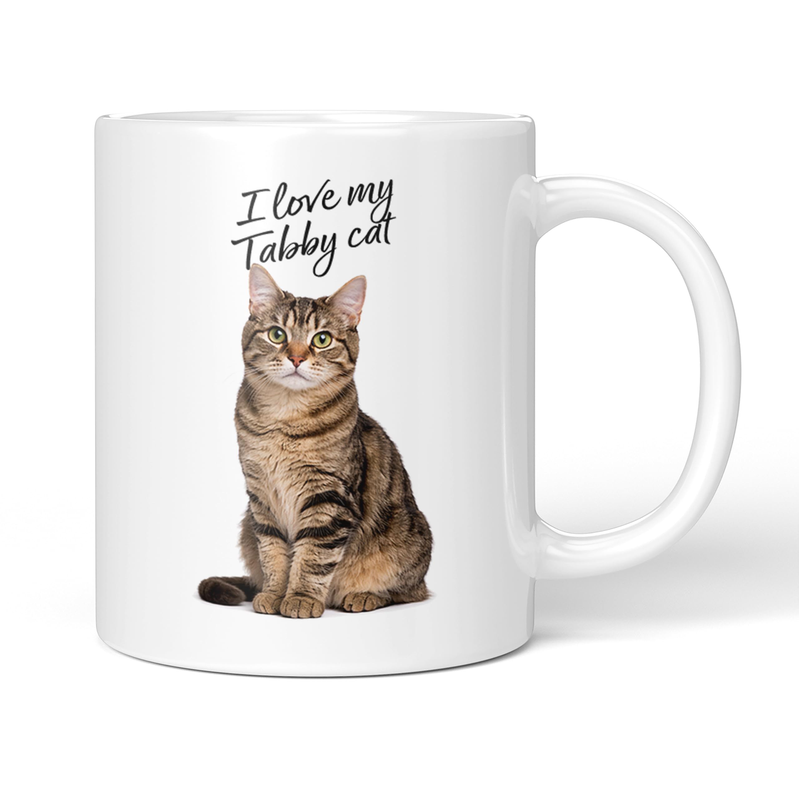 Party People Tabby Cat Mug - 11oz Ceramic Coffee or Tea Cup for Cat Lovers, Christmas, Birthday, Secret Santa, Mother’s Day or Father’s Day Gift 0022 — image 1