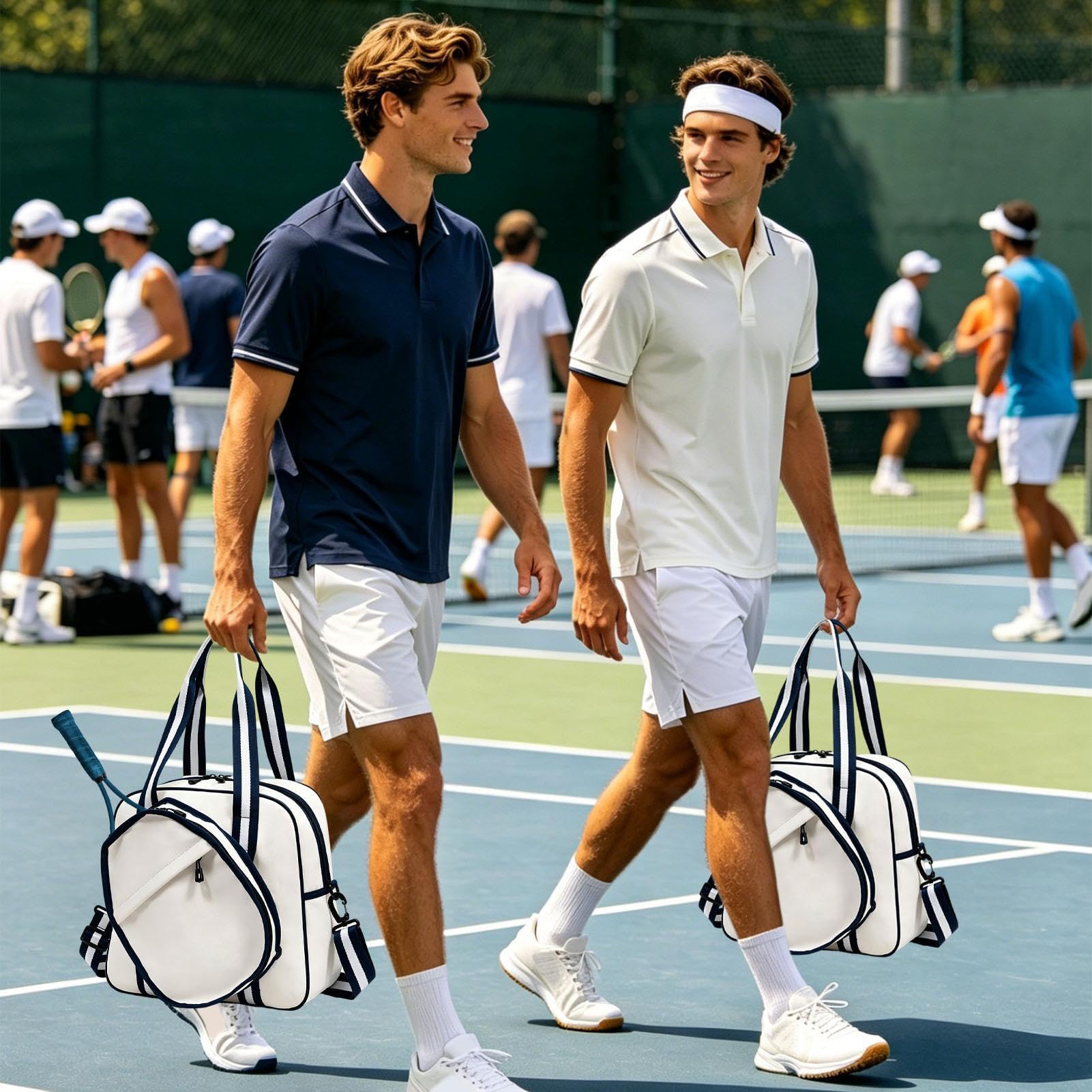 Générique Sac de Pickleball pour la Femme - Porte-Raquette Ajustable - Balluchon de Pickleball Femme | pour Salle De Sport Tennis Hommes Et Femmes Voyage Et Activités De Plein Air Sport Ou Badminton
