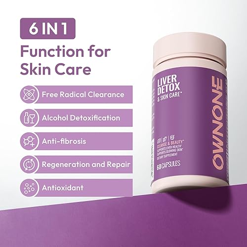 Miniatura 3 de Desintoxicación hepática para mujeres, suplemento de desintoxicación y reparación de limpieza hepática con cardo mariano, diente de león y extracto