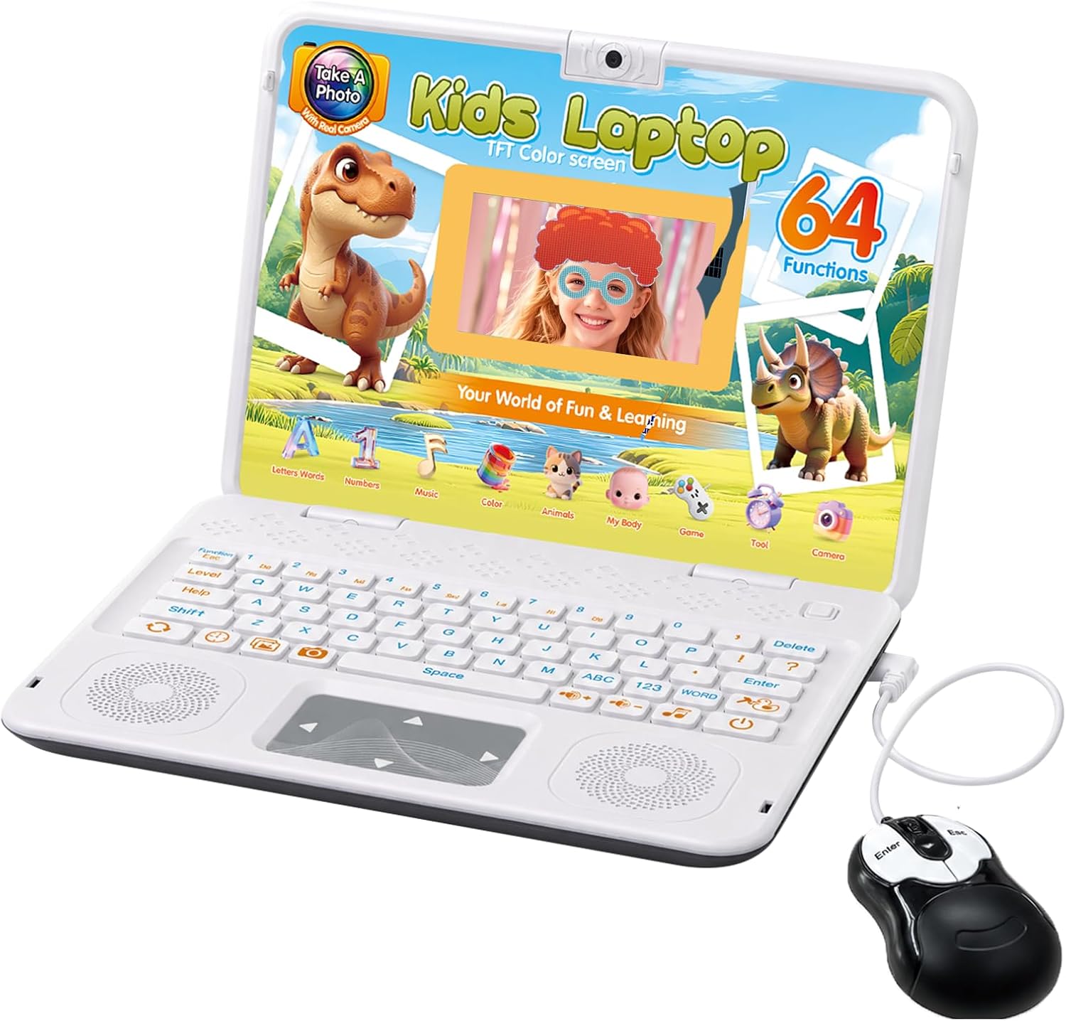 Kids Laptop Camera Educational Color Screen