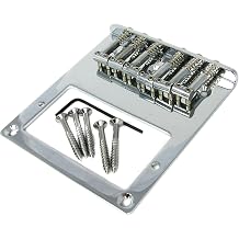 Telecastertm-Style Top-Loading Chrome Electric Guitar Bridge Plate for Humbuckers