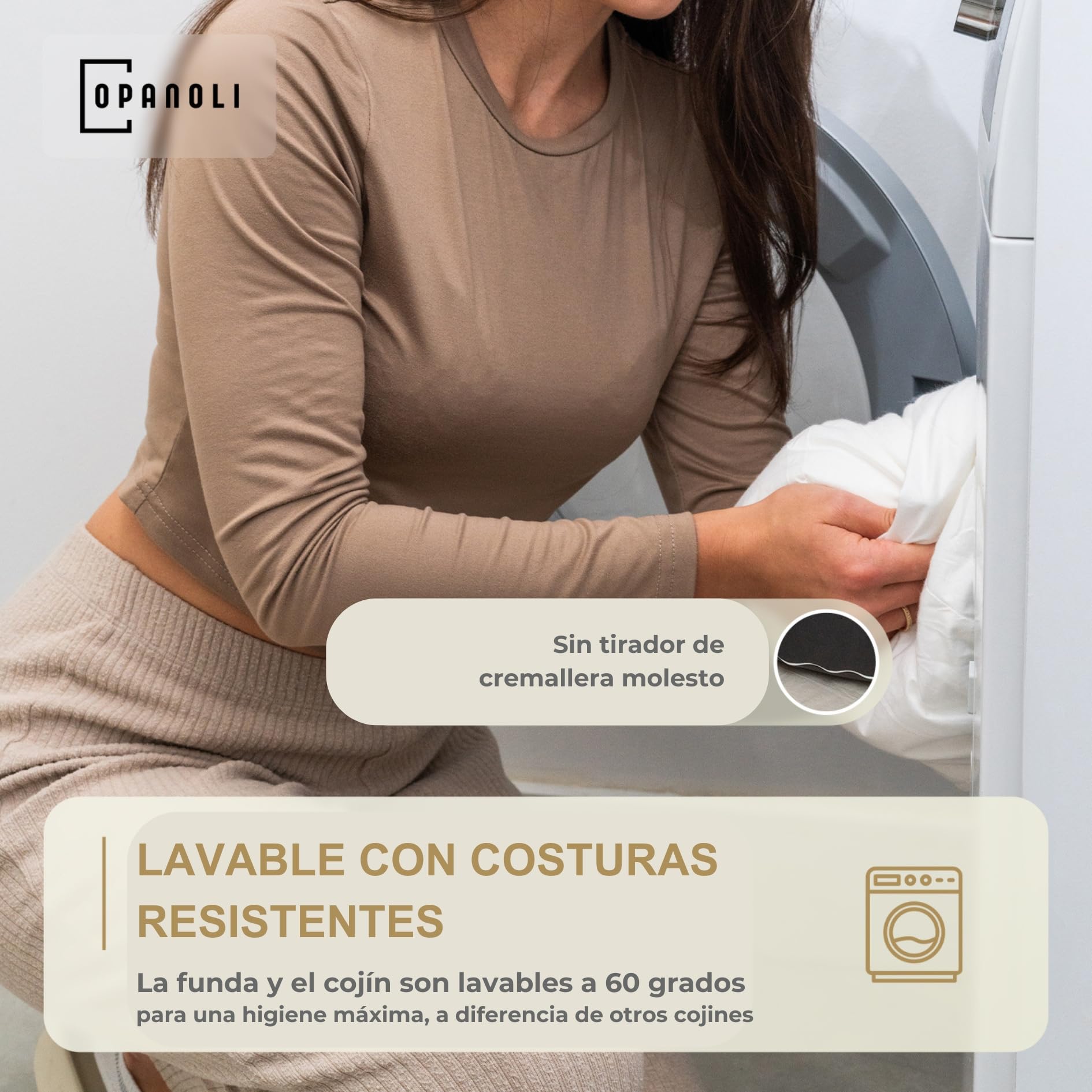 Almohada ergonómica para dormir de lado, alivia los hombros, la espalda y la cadera, rellenable individualmente, para todas las personas que duermen de lado y mujeres embarazadas, 100%