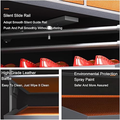 Miniatura 6 de Zapatero giratorio, zapatero de armario, zapatero moderno, rotación de 360, armarios de zapatos que ahorran espacio para entradas, armarios,