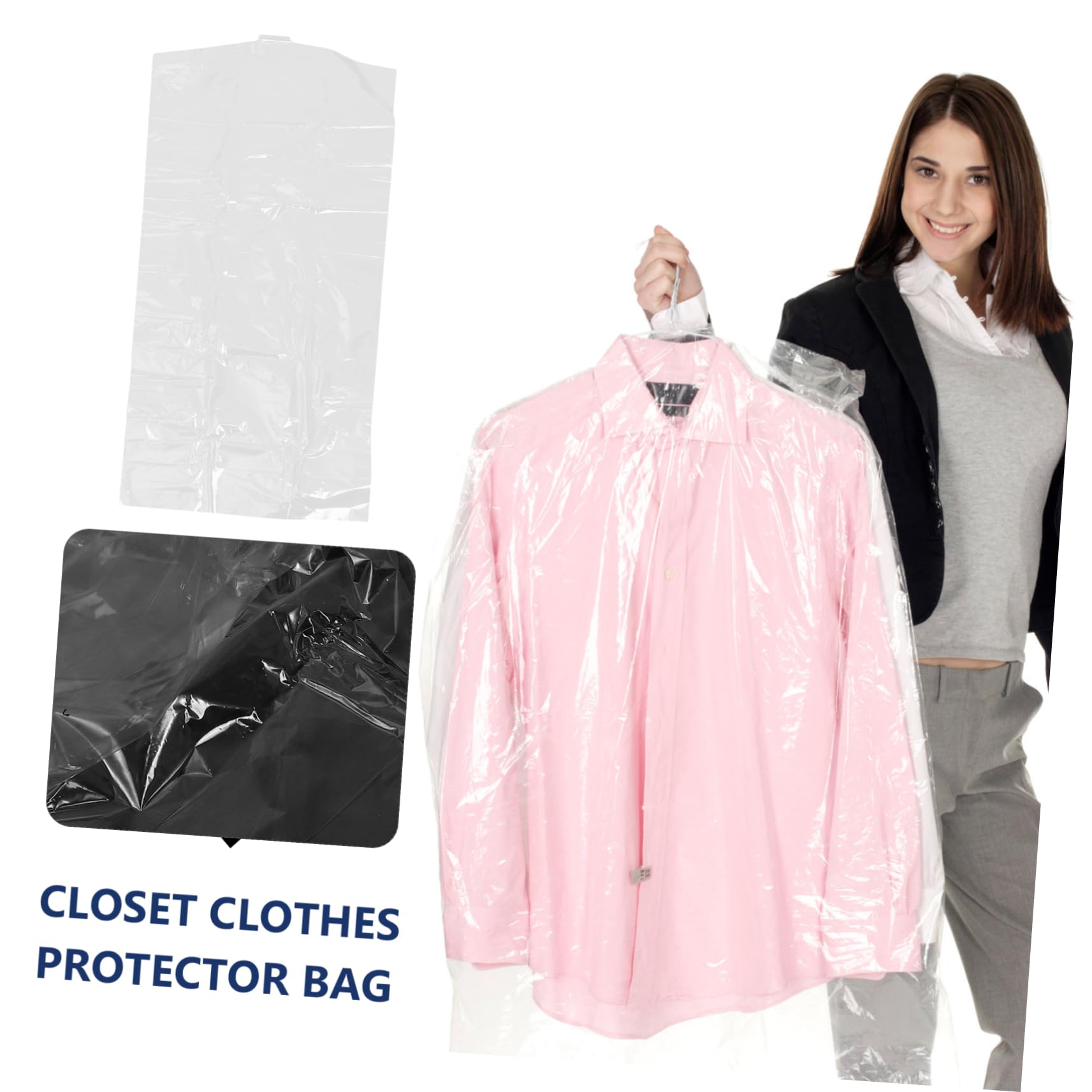 Gatuida 30piezas Funda Antipolvo Transparente para Guardar Trajes el Armario Protectoras Reutilizables para Abrigos y Ropa de Vestir para Colgar Casa