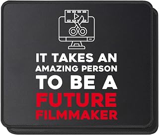 Filmmaker Mouse Pad Future Director in Progress, Movie Producer Gift, Video Editor Mousepad, 2 Pack