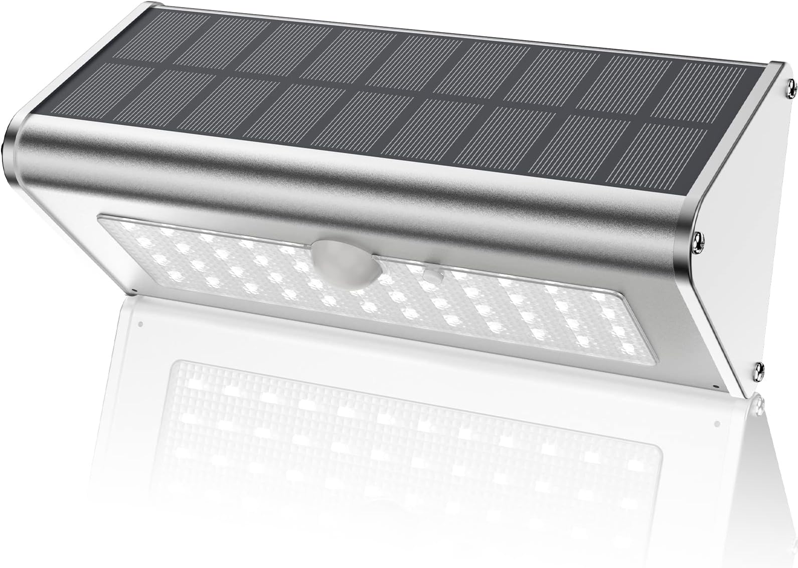 Super Bright Solar Lights Outdoor IP65 Water Proof, 1100 Lumens Wireless LED Motion Sensor Light, Aluminum Metal Housing Security Lights Flood Wall Lights, 1 Pack (Daylight)