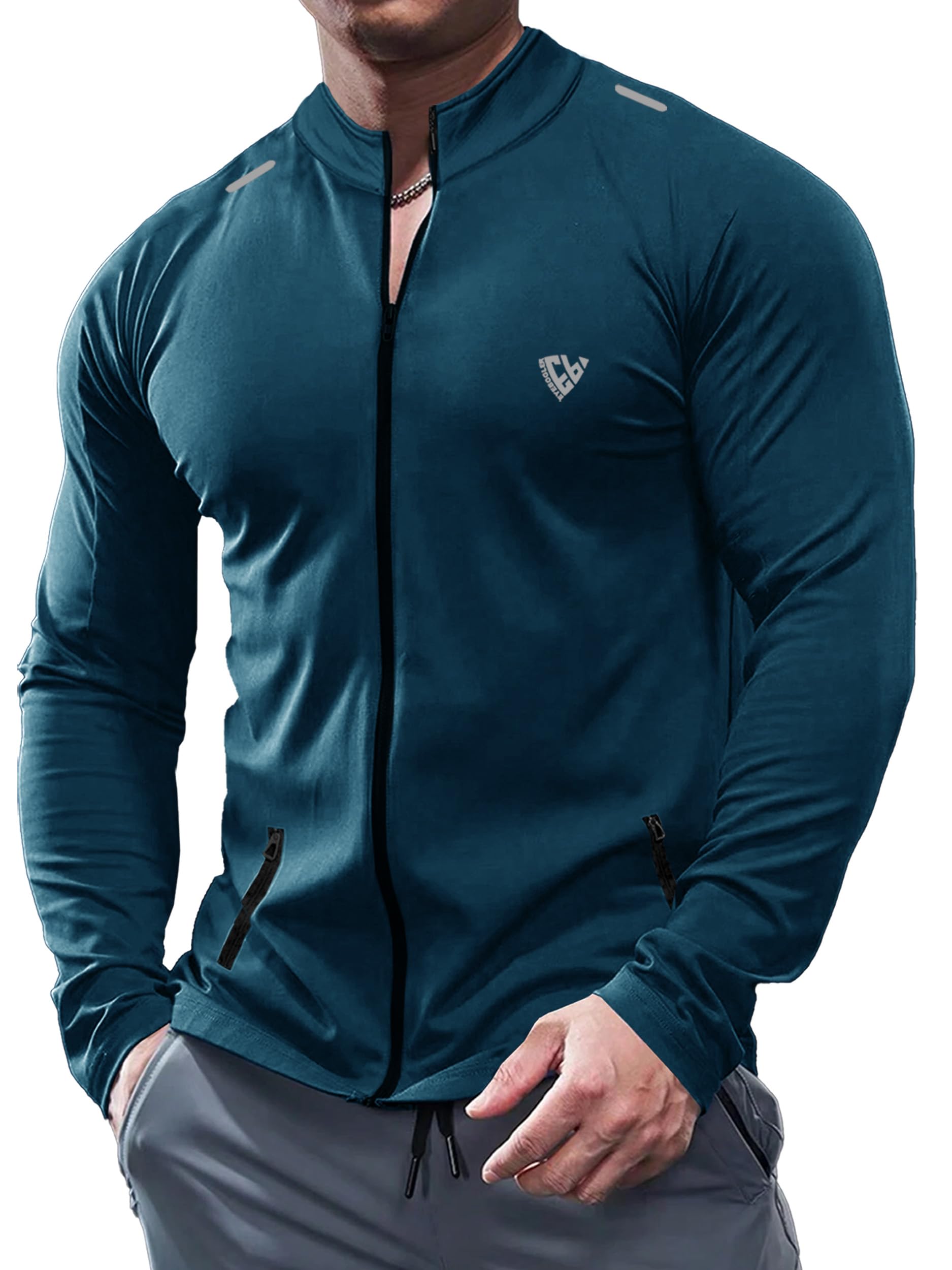 noble monk Men Full Sleeve Band Turtle Neck T-Shirt Ink Blue-picture-41