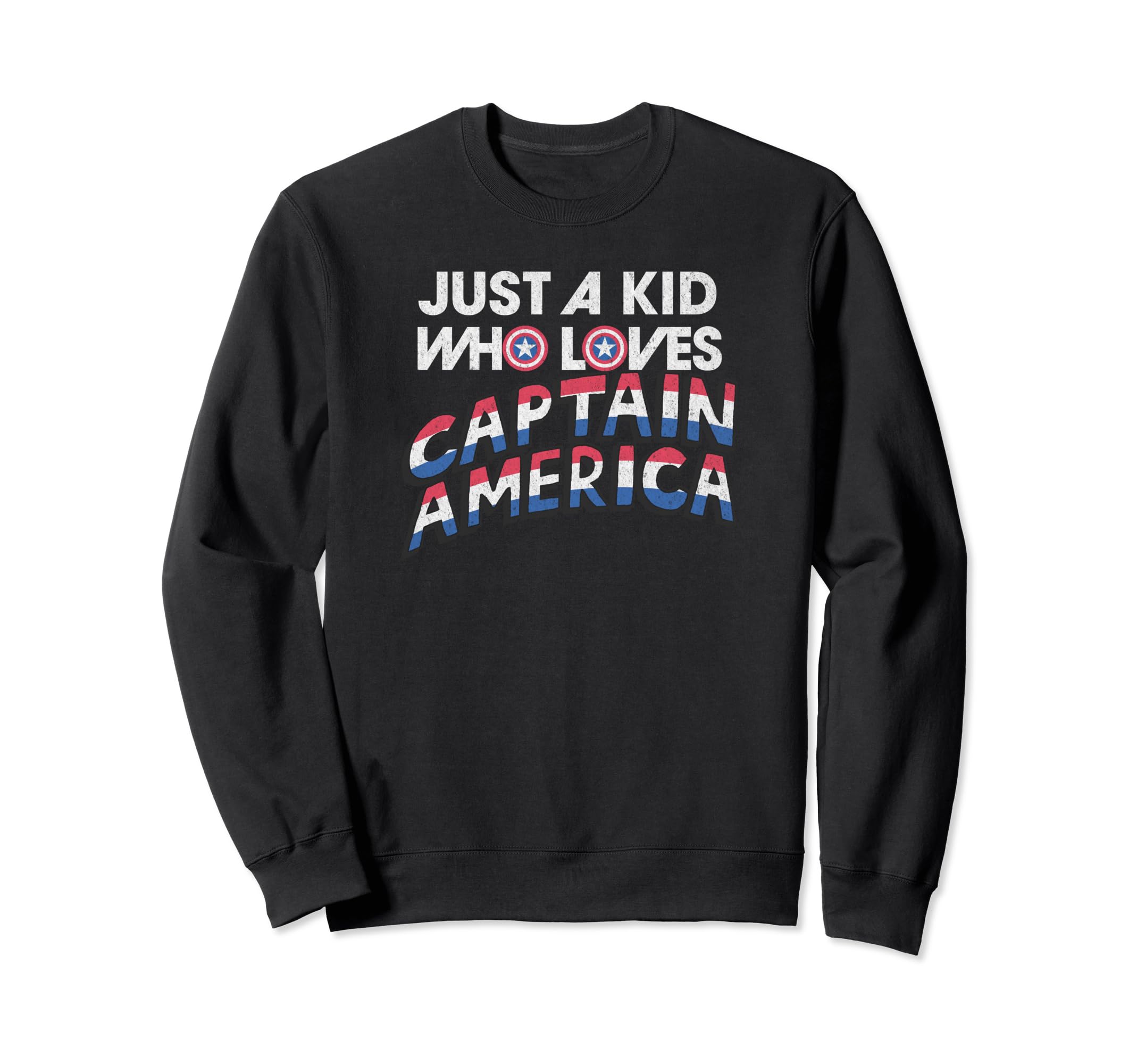 Sweat Captain America Avengers Marvel pull coton enfant bleu - 2