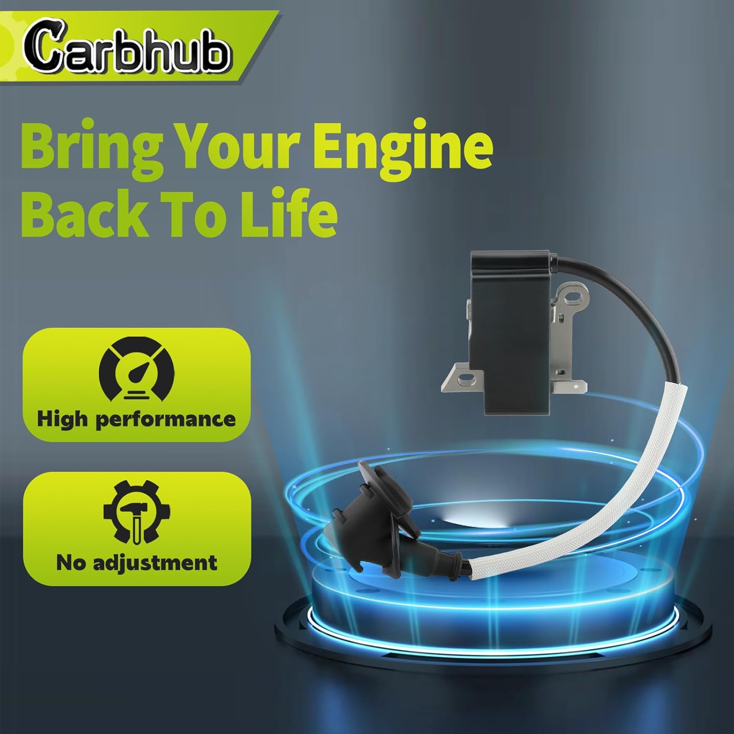 Carbhub Ignition Coil Module with Spark Plug Fit for Stihl MS462 1142 400 1302 Chainsaw Engine