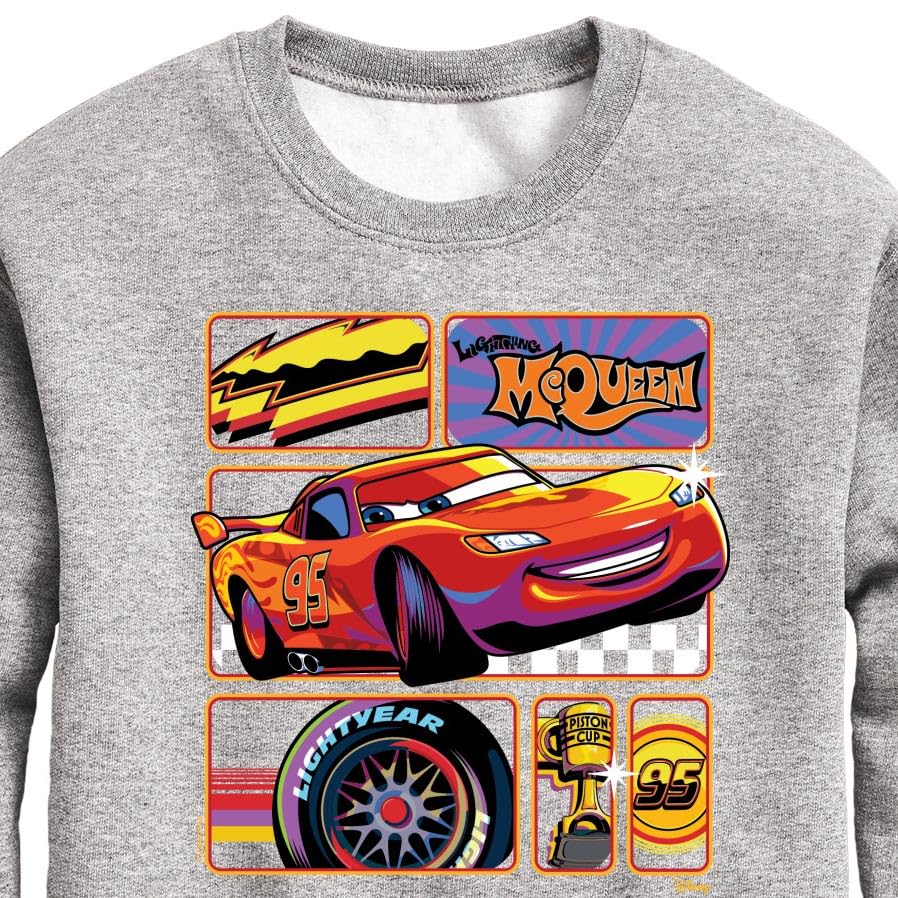 Disney Cars - Lightning McQueen Best Trophies - Toddler & Youth Crewneck Fleece Sweatshirt3
